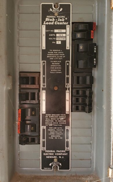 Federal Pacific Panel – Upgrade or Replace | Los Angeles Electrician